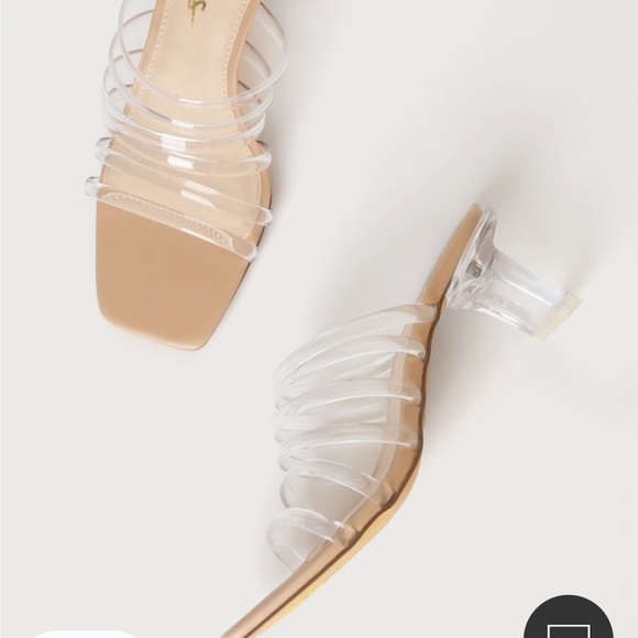 New lulus light and clear sandals - Picture 3 of 4